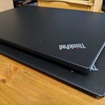 下がX1 Carbon（第2世代）、上が今回購入したThinkpad X390