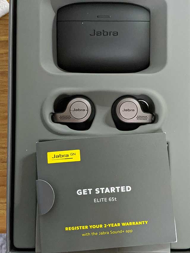 Jabra Elite65t 箱の中身